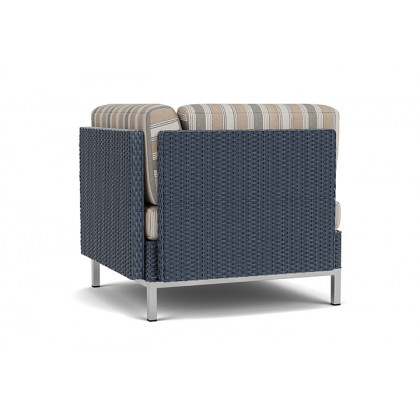 Lloyd Flanders™ Elements Corner Sectional with Loom Back - Denim Blue