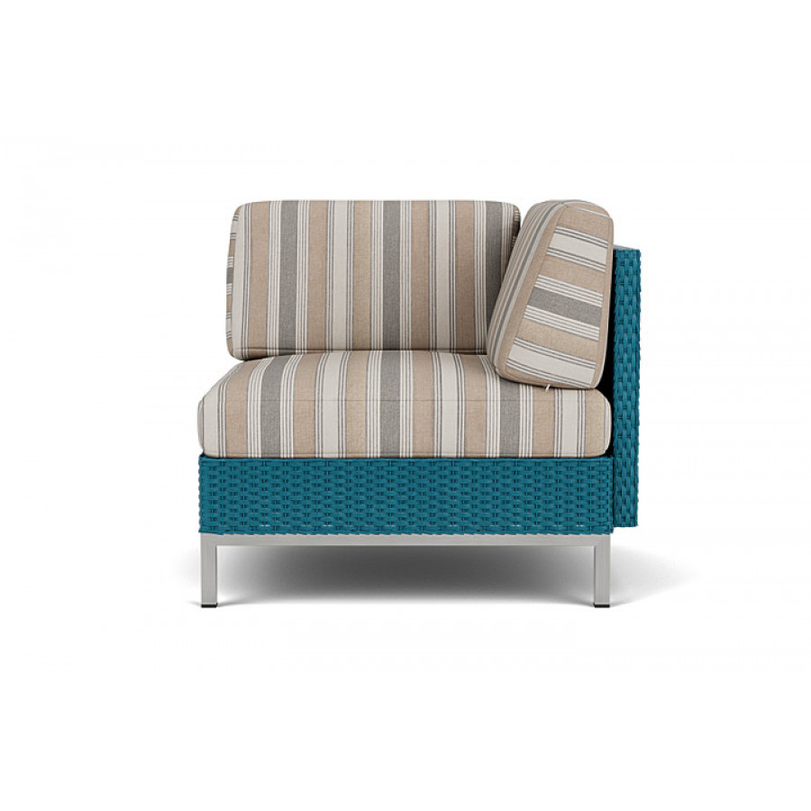 Lloyd Flanders™ Elements Corner Sectional with Loom Back - Peacock