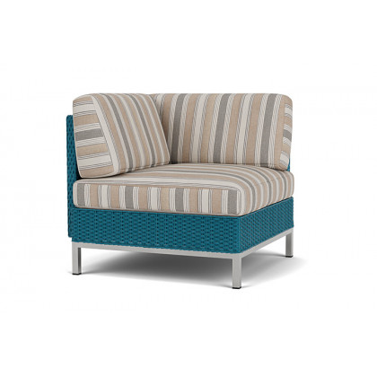 Lloyd Flanders™ Elements Corner Sectional with Loom Back - Peacock