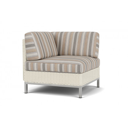 Lloyd Flanders™ Elements Corner Sectional with Loom Back - Ivory