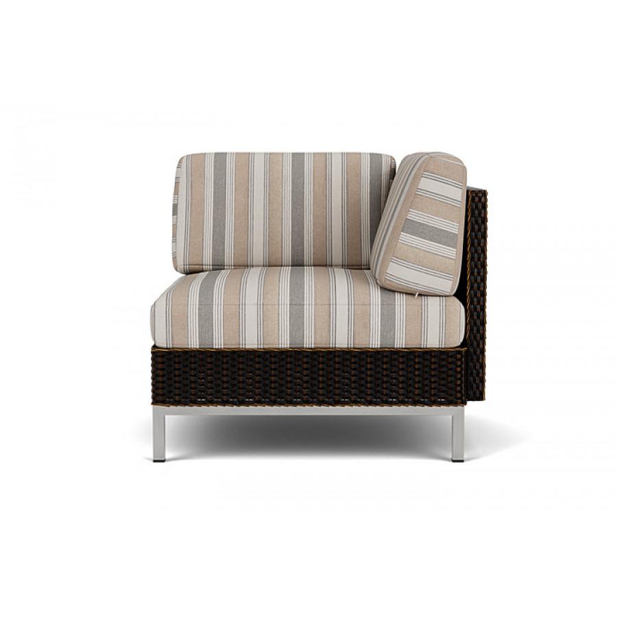 Lloyd Flanders™ Elements Corner Sectional with Loom Back - Mink