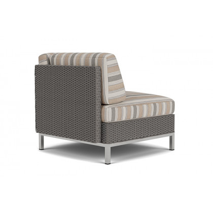 Lloyd Flanders™ Elements Corner Sectional with Loom Back - Pewter