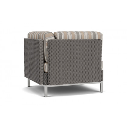 Lloyd Flanders™ Elements Corner Sectional with Loom Back - Pewter