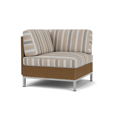Lloyd Flanders™ Elements Corner Sectional with Loom Back - Hickory