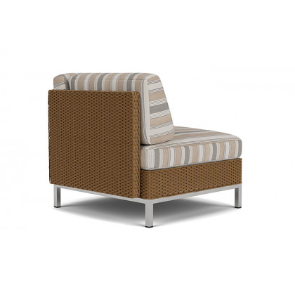 Lloyd Flanders™ Elements Corner Sectional with Loom Back - Hickory