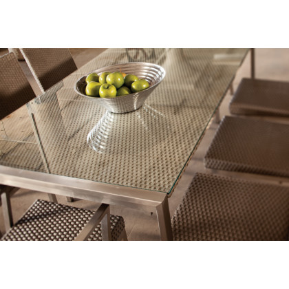 Lloyd Flanders™ Elements 71" Rectangular Dining Table - Platinum