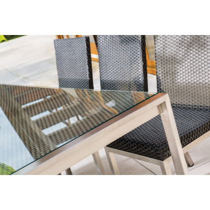 Lloyd Flanders™ Elements 71" Rectangular Dining Table - Pewter