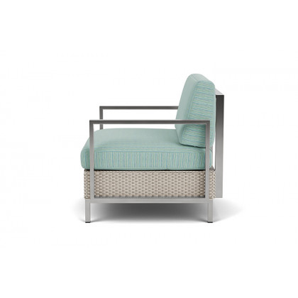 Lloyd Flanders™ Elements Lounge Chair with Stainless Steel Arms and Back - Linen