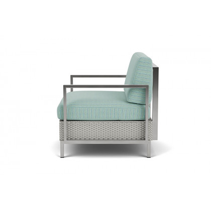 Lloyd Flanders™ Elements Lounge Chair with Stainless Steel Arms and Back - Platinum