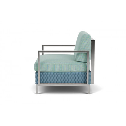 Lloyd Flanders™ Elements Lounge Chair with Stainless Steel Arms and Back - Stillwater