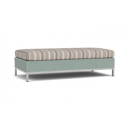 Lloyd Flanders™ Elements Large Ottoman - Sea Glass