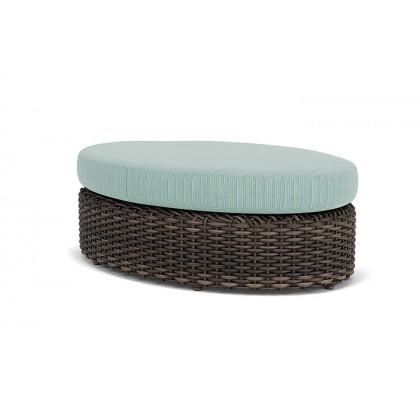 Lloyd Flanders™ Largo Oval Ottoman - Unearth Dew
