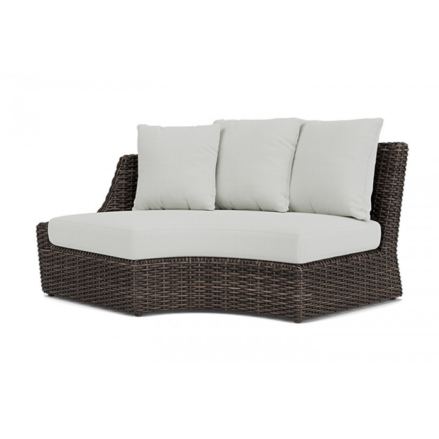Lloyd Flanders™ Largo Right Arm Curved Sofa Sectional - Loveboat Mint