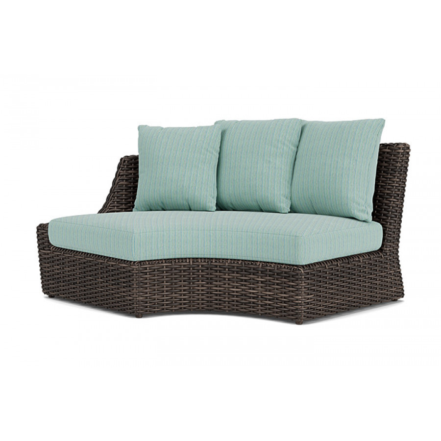 Lloyd Flanders™ Largo Right Arm Curved Sofa Sectional - Unearth Dew