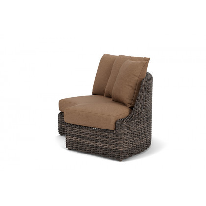 Lloyd Flanders™ Largo Left Arm Curved Sofa Sectional - Canvas Natural