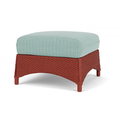 Lloyd Flanders™ Mandalay Ottoman  - Terracotta