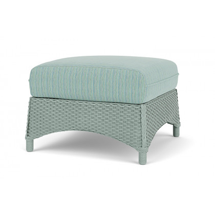 Lloyd Flanders™ Mandalay Ottoman  - Sea Glass