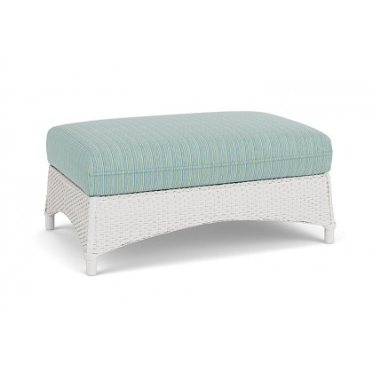Lloyd Flanders™ Mandalay Large Ottoman - Matte White
