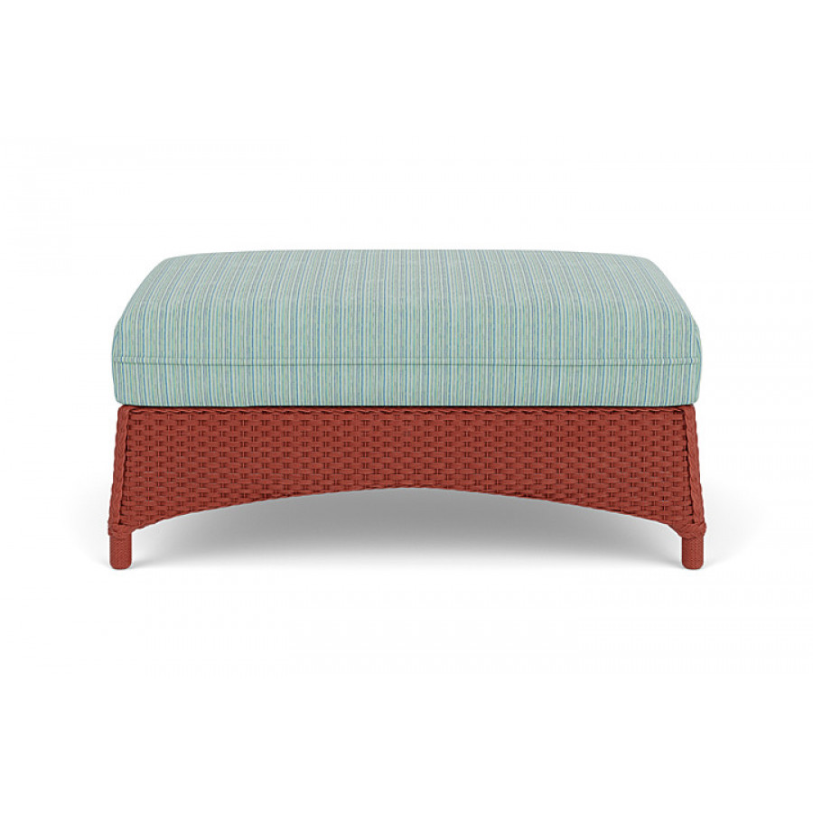 Lloyd Flanders™ Mandalay Large Ottoman - Terracotta