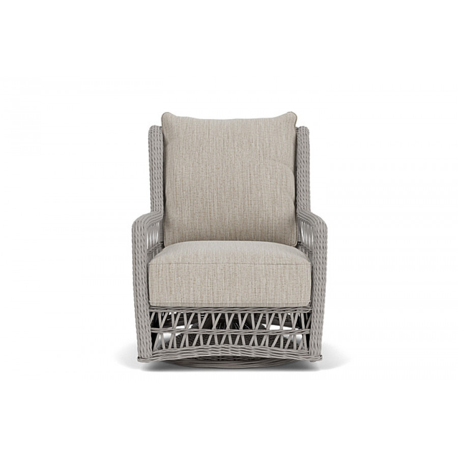 Lloyd Flanders™ Mackinac High Back Swivel Glider Lounge Chair - Callen Celadon