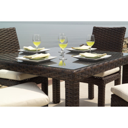 Lloyd Flanders - Contempo 42" Square Umbrella Dining Table