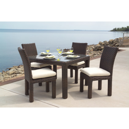 Lloyd Flanders - Contempo 42" Square Umbrella Dining Table