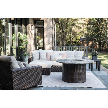 Lloyd Flanders - Contempo 48" Round Fire Table