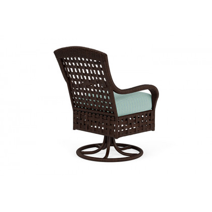 Lloyd Flanders™ Haven Swivel Rocker Dining Armchair - Unearth Dew
