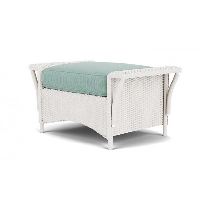 Lloyd Flanders™ Nantucket Ottoman  - White