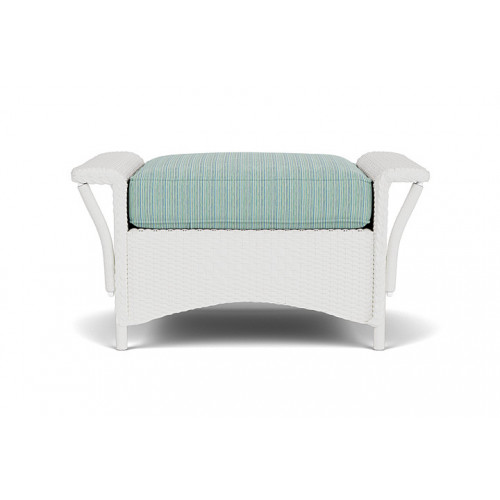 Lloyd Flanders™ Nantucket Ottoman  - Matte White