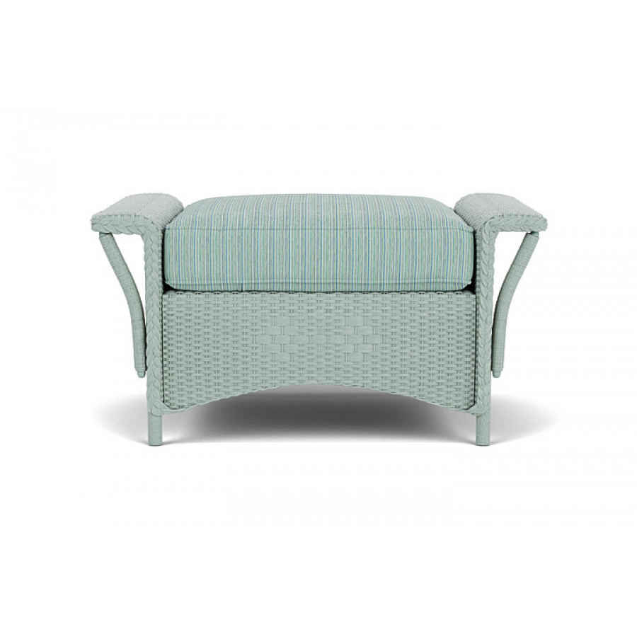 Lloyd Flanders™ Nantucket Ottoman  - Sea Glass