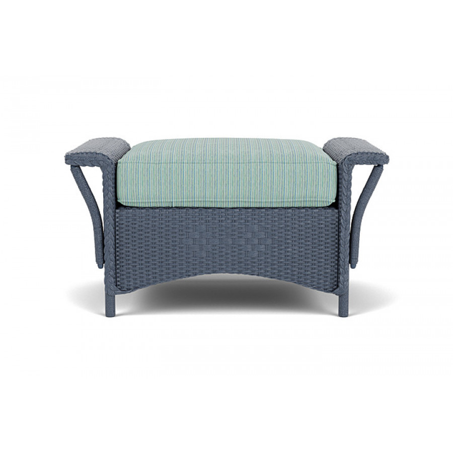 Lloyd Flanders™ Nantucket Ottoman  - Denim Blue
