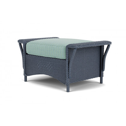 Lloyd Flanders™ Nantucket Ottoman  - Denim Blue