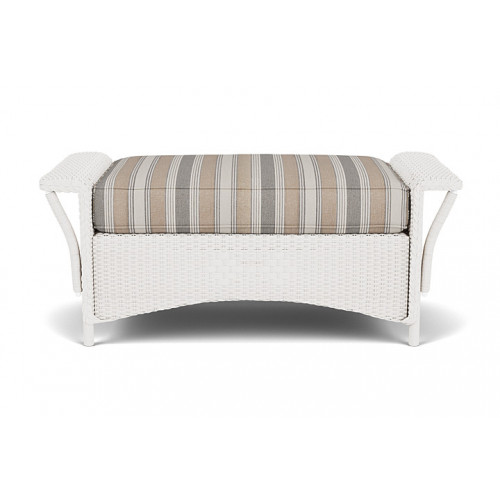 Lloyd Flanders™ Nantucket Large Ottoman - White