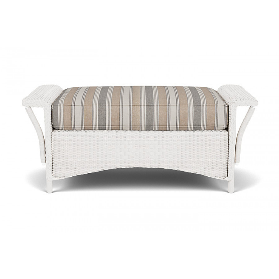 Lloyd Flanders™ Nantucket Large Ottoman - White
