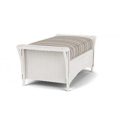 Lloyd Flanders™ Nantucket Large Ottoman - White