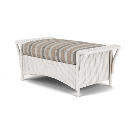 Lloyd Flanders™ Nantucket Large Ottoman - White