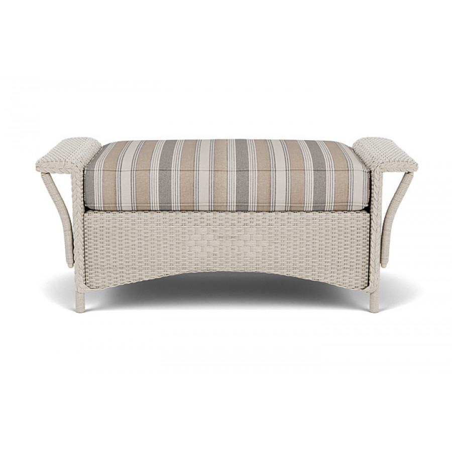 Lloyd Flanders™ Nantucket Large Ottoman - Linen
