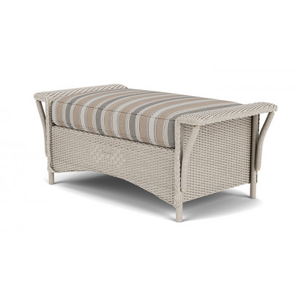Lloyd Flanders™ Nantucket Large Ottoman - Linen