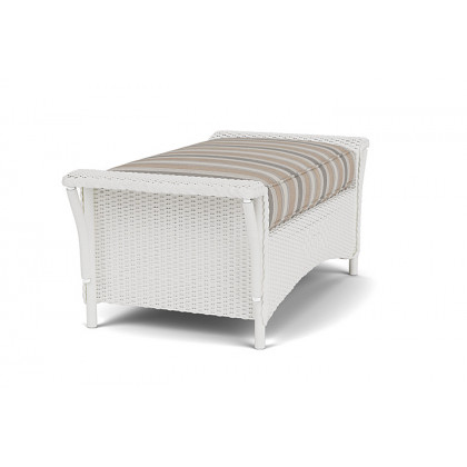 Lloyd Flanders™ Nantucket Large Ottoman - Matte White
