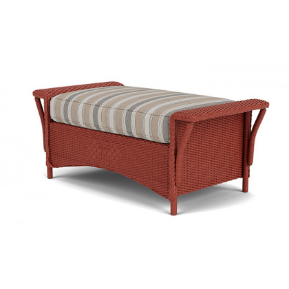 Lloyd Flanders™ Nantucket Large Ottoman - Terracotta
