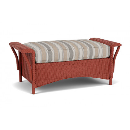 Lloyd Flanders™ Nantucket Large Ottoman - Terracotta