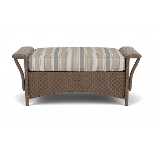 Lloyd Flanders™ Nantucket Large Ottoman - Bark