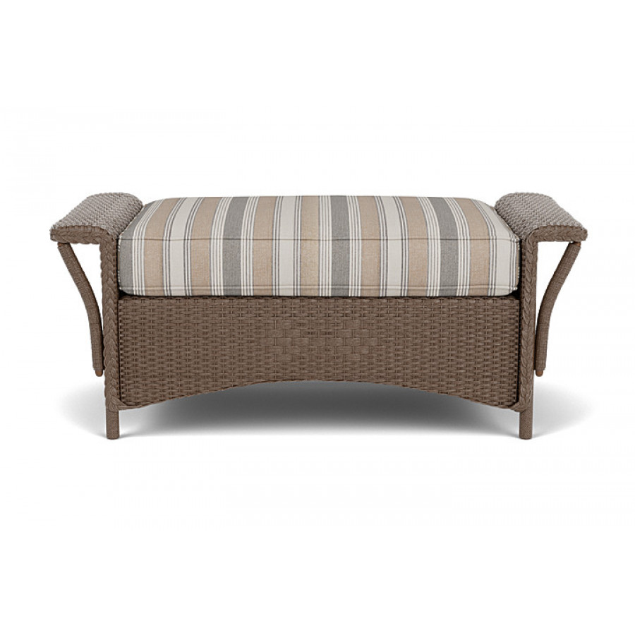 Lloyd Flanders™ Nantucket Large Ottoman - Bark