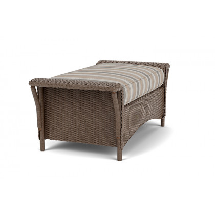 Lloyd Flanders™ Nantucket Large Ottoman - Bark