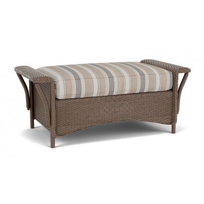 Lloyd Flanders™ Nantucket Large Ottoman - Bark