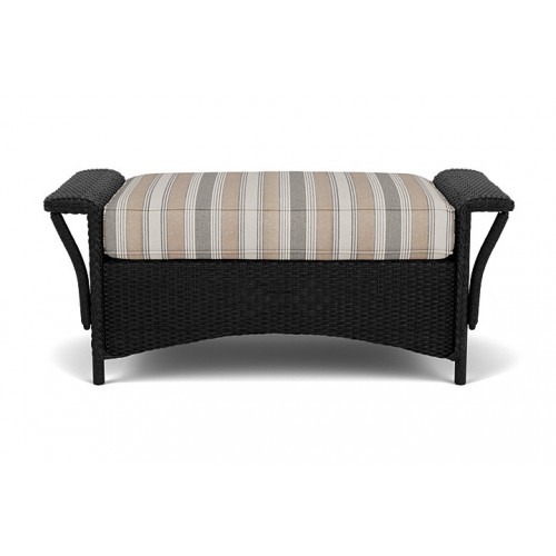 Lloyd Flanders™ Nantucket Large Ottoman - Ebony