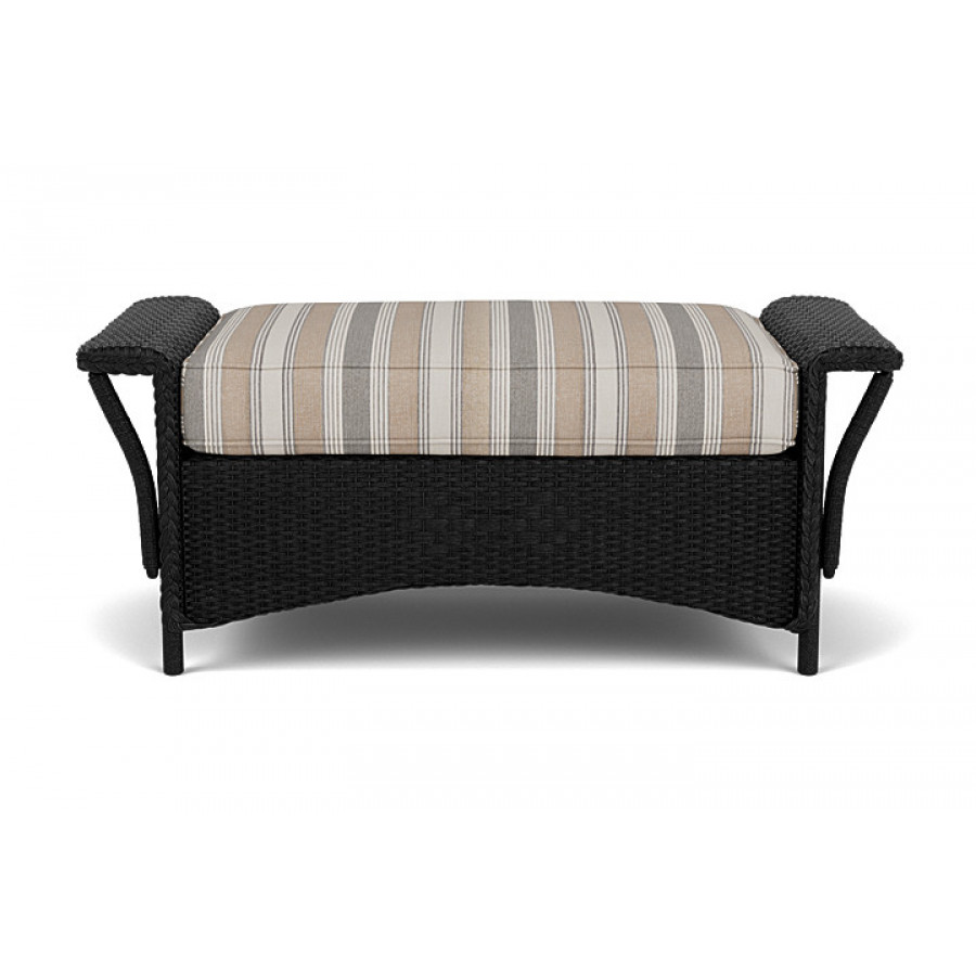 Lloyd Flanders™ Nantucket Large Ottoman - Ebony