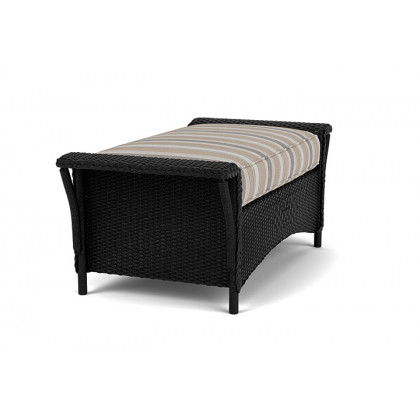 Lloyd Flanders™ Nantucket Large Ottoman - Ebony