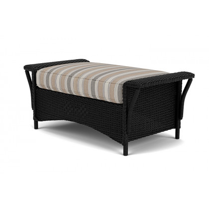 Lloyd Flanders™ Nantucket Large Ottoman - Ebony